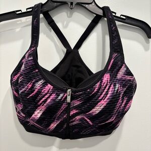 Victorias Secret VSX Black and Pink Sports Bra